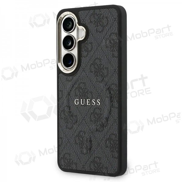 Samsung Galaxy S26 hülle - Guess PU Leather 4G Gold Frame Magnetic (schwarz)