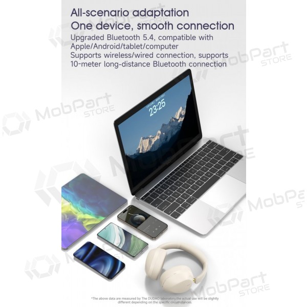 Kabellose Kopfhörer mit Mikrofon Dudao X22Max Bluetooth USB-C weiß