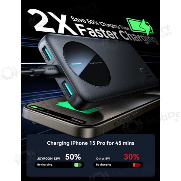 externe Batterie Power Bank Joyroom JR-PBF12 10000mAh Schwarz