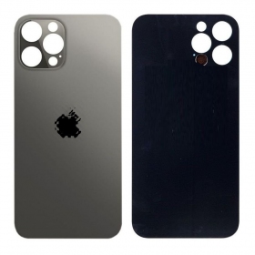 Apple iPhone 12 Pro Max Rückseite Akkudeckel (Schwarz) (bigger hole for camera)