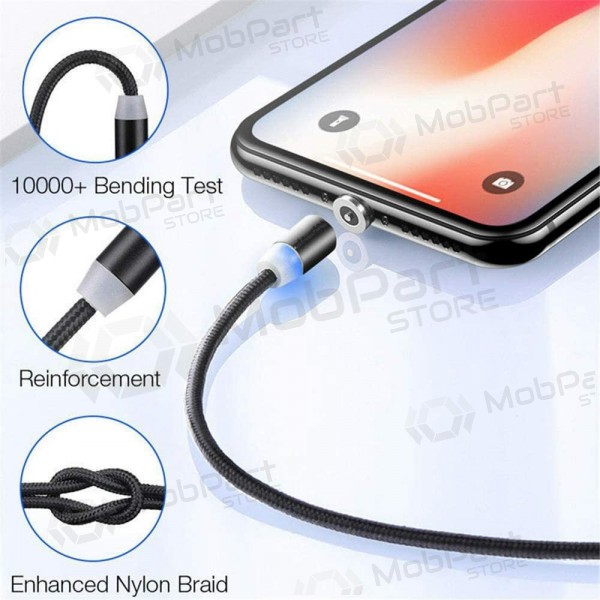 USB Kabel Magnetic Type-C 1.0m (Schwarz)