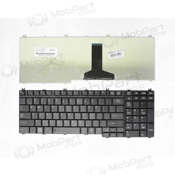 TOSHIBA Satellite: L350, L500 Tastatur TOSHIBA Satellite: L350, L500 Tastatur