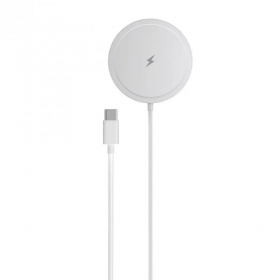 MagSafe kabelloses Ladegerät Blue Star Charing Pad 15 W mit USB-C Kabel weiß