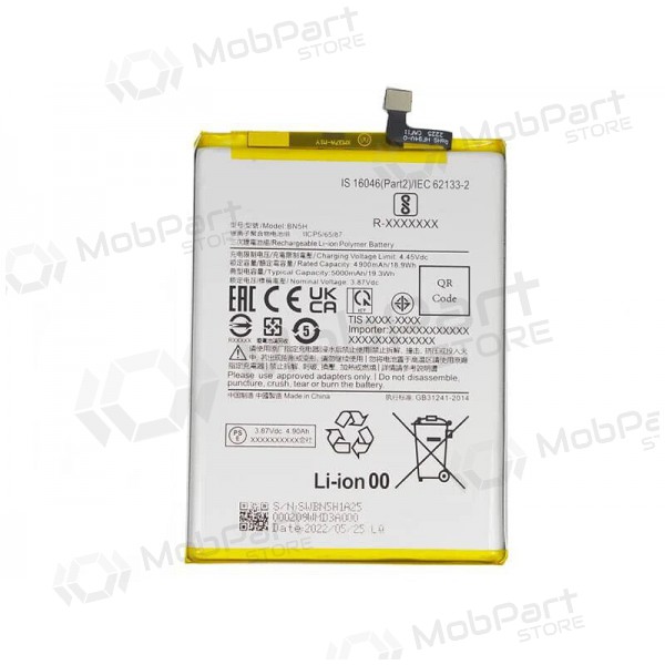 Xiaomi Poco M4 5G, Poco M5 4G Batterie, akumuliatorius (BN5H) Xiaomi Poco M4 5G, Poco M5 4G Batterie, akumuliatorius (BN5H)