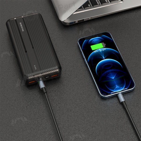 externe Batterie Power Bank Borofone BJ9A Type-C PD+Quick Charge 3.0 (3A) 20000mAh Weiß externe Batterie Power Bank Borofone BJ9A Type-C PD+Quick Charge 3.0 (3A) 20000mAh Weiß