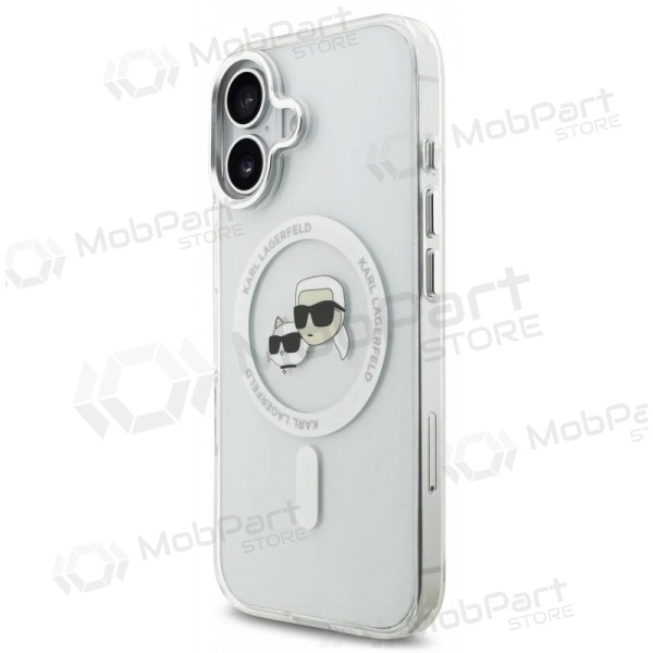 Apple iPhone 17 hülle - Karl Lagerfeld IML K&CH Heads Metal Frame MagSafe (transparent)
