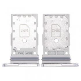 Samsung Galaxy S22 Ultra Dual SIM-Kartenhalter (Weiß) (original)