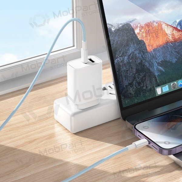 Lightning-Kabel Borofone BX117 USB-C auf Lightning 1 m PD 27 W weiß