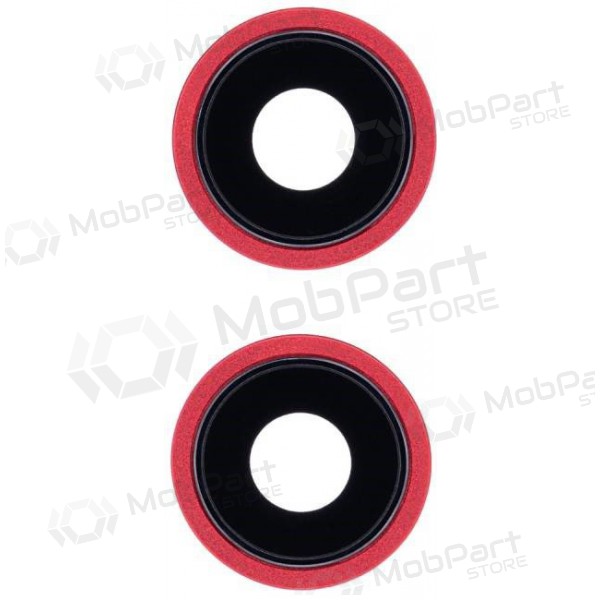 Apple iPhone 13 Kameraglas (2Stck) (Rot) (mit Rahmen)
