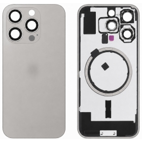Apple iPhone 16 Pro Rückabdeckung (grau) (Premium)