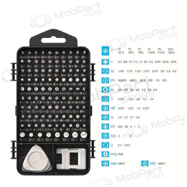 Atsuktuvų rinkinys RC-K-1308 115in1