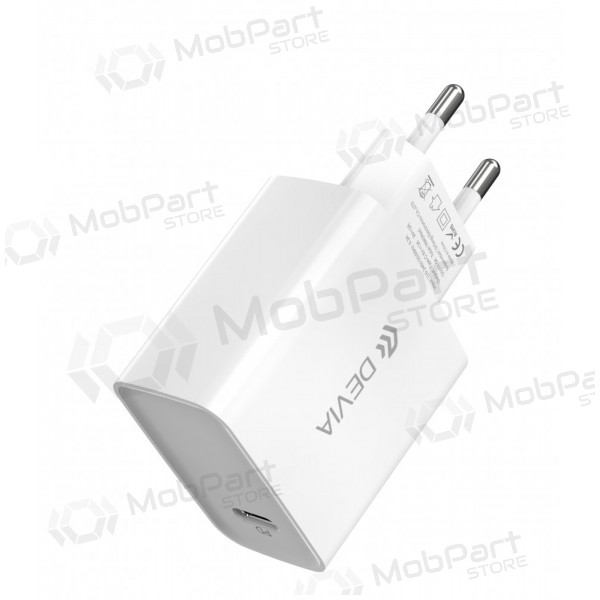 Ladegerät Devia Smart PD Quick Charge + MFI Type-C-Lightning (Weiß)