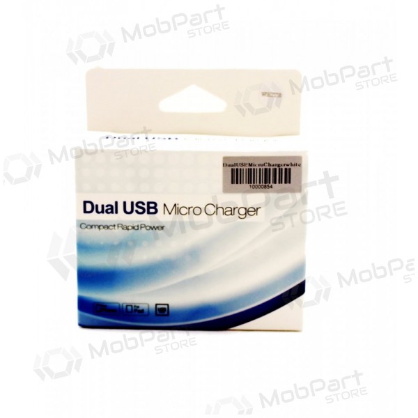 Auto-Ladegerät (USB) (big/long) Weiß (0.6A)