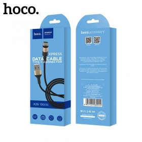USB Kabel Hoco X26 Type-C 1.0m (Schwarz / Golden )