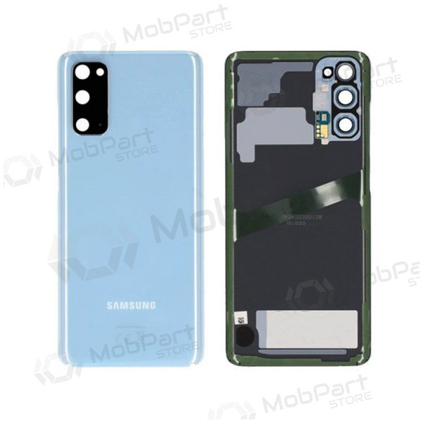 Samsung G981F / G980 Galaxy S20 Rückseite Akkudeckel (Cloud Blue) (gebraucht grade B, original)