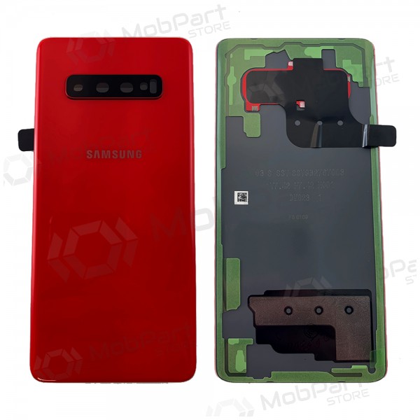 Samsung G975 Galaxy S10 Plus Rückseite Akkudeckel Rot (Cardinal Red) (gebraucht grade A, original) Samsung G975 Galaxy S10 Plus Rückseite Akkudeckel Rot (Cardinal Red) (gebraucht grade A, original)