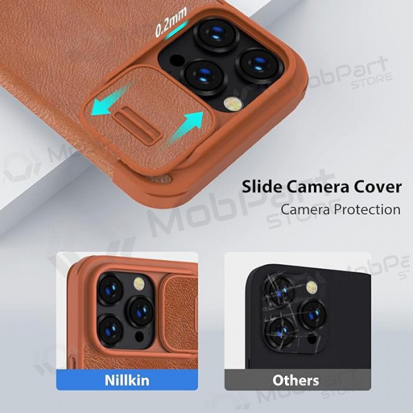 Apple iPhone 14 Pro Max Handyhülle „Nillkin Leather“ (Braun)