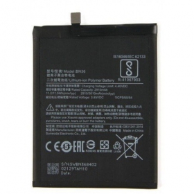 Xiaomi Redmi Mi A2, Mi 6X Batterie, akumuliatorius (BN36)