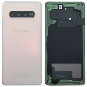 Samsung G973 Galaxy S10 Rückseite Akkudeckel Weiß (Prism White) (gebraucht grade A, original)