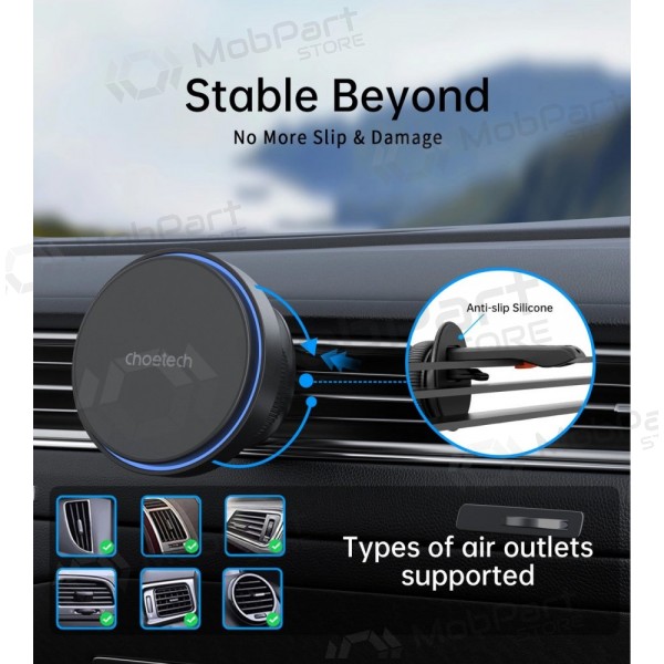 Automobilinis laikiklis-Ladegerät Choetech T205-F MagSafe 15W Schwarz