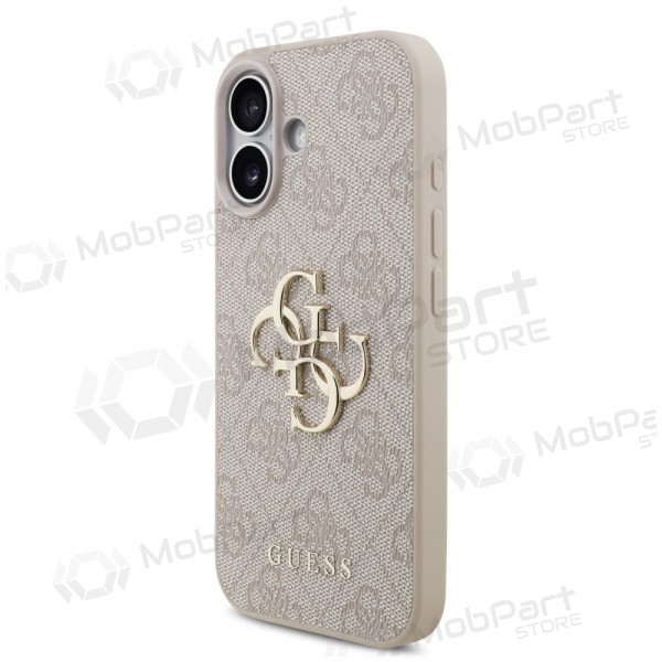 Apple iPhone 17 Hülle - Guess PU 4G Metal Logo (rosa)