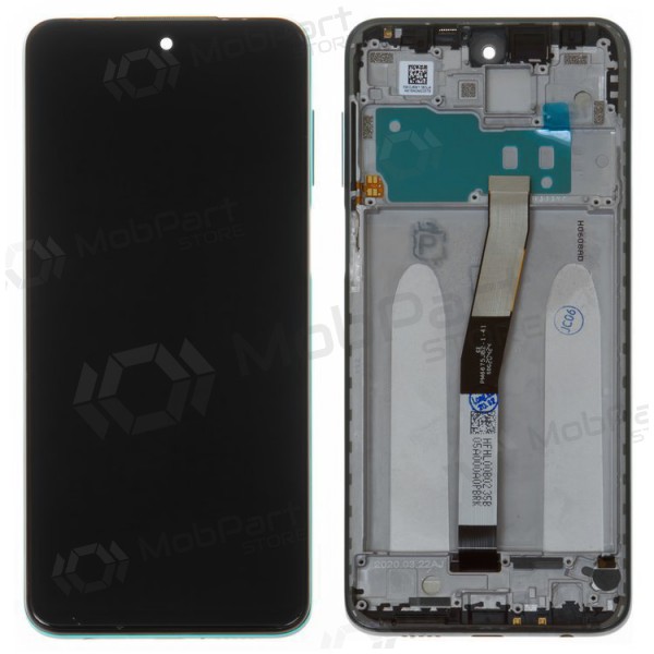 Xiaomi Redmi Note 9S Display (Blau) (mit Rahmen) (service pack) (original)