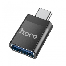 USB-C Adapter Hoco UA17 USB-C zu USB-A schwarz