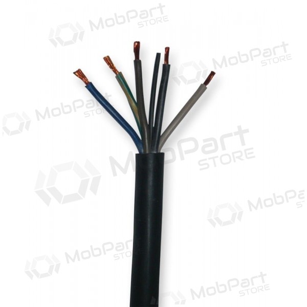 Flexibles Kabel Lietkabelis OMY BVV-LL 5x1 mm² Kupfer PVC 100 m Rolle