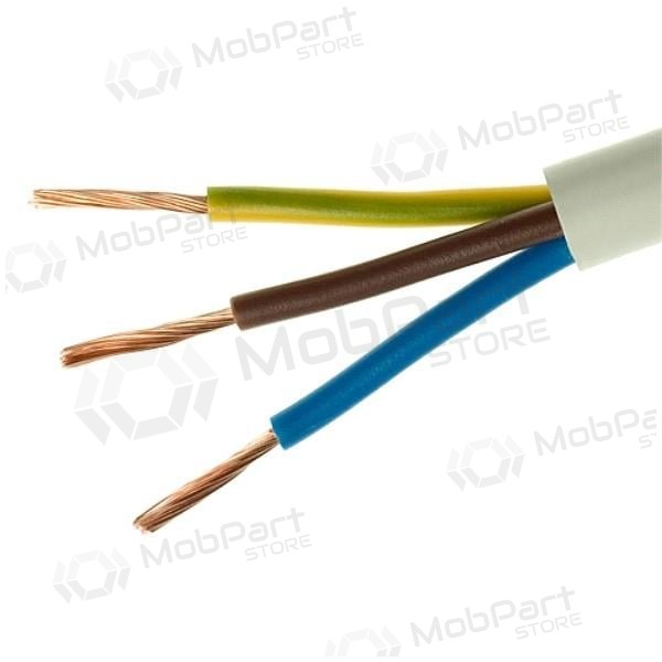 Flexibles Kabel Lietkabelis OMY 3x1.0 mm² Kupfer PVC 100 m Rolle.