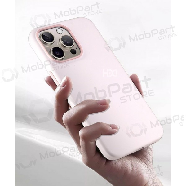 Handyhülle HDD Silicone MagSafe Case Apple iPhone 16 tamsiai Grau