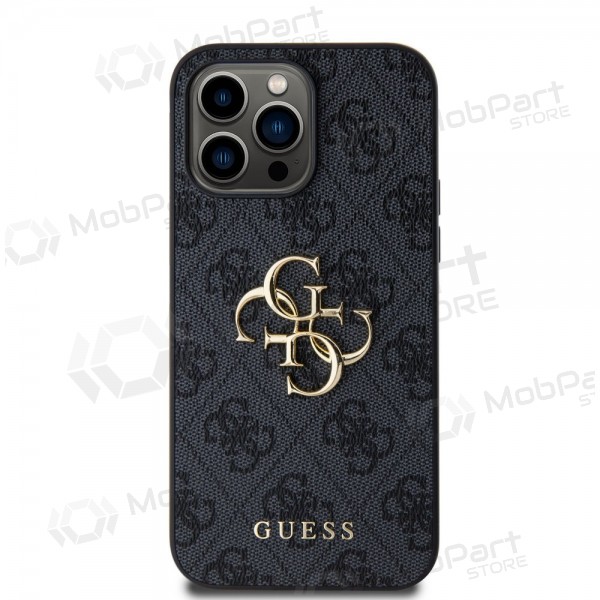 Apple iPhone 14 Pro Max hülle - Guess PU 4G Metal Logo (grau)