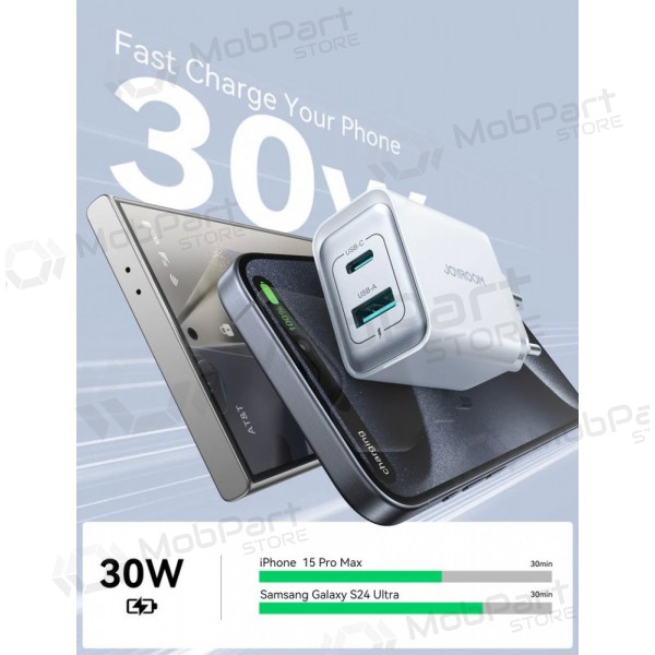 Ladegerät Joyroom JR-TCF15 USB-C/USB-A 30W Weiß