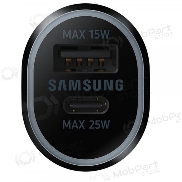 Ladegerät automobilinis original Samsung EP-L4020NBEGEU 1xType-C 1xUSB-A Schwarz im Paket 40W
