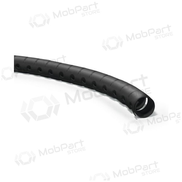 Vamzdis spiralinis kabelių apsaugai su įrankiu kabelių įvedimui D20 Hellermann Tyton HWPP20 (RITĖ 25m , Schwarz)