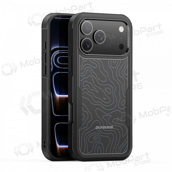 Apple iPhone 17 Pro, 18 Pro hülle - Dux Ducis Shld schwarz (Contour Pattern)