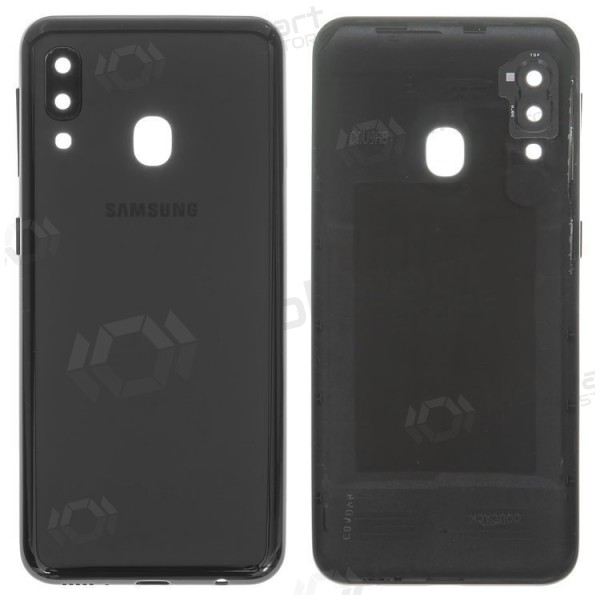 Samsung Galaxy A20e (2019) rückseitige Abdeckung (schwarz) (original)
