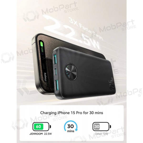 externe Batterie Power Bank Joyroom JR-PBF15 22.5W 10000mAh Schwarz externe Batterie Power Bank Joyroom JR-PBF15 22.5W 10000mAh Schwarz
