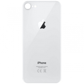 Apple iPhone 8 Rückseite Akkudeckel (Silbrig) (bigger hole for camera)