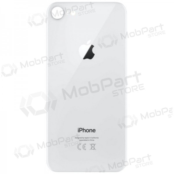 Apple iPhone 8 Rückseite Akkudeckel (Silbrig) (bigger hole for camera) Apple iPhone 8 Rückseite Akkudeckel (Silbrig) (bigger hole for camera)