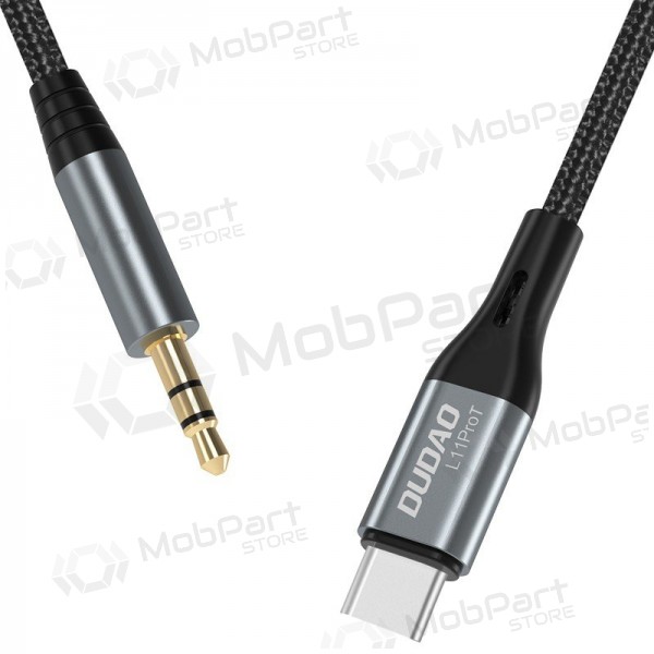 Audio-Kabel Dudao L11ProT USB-C auf 3.5 mm 1 m schwarz