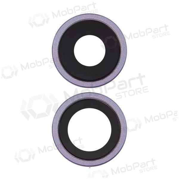 Apple iPhone 11 Kameraglas (2Stck) (purpurinis) (mit Rahmen)