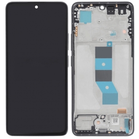 Ekranas Xiaomi Redmi Note 14 5G su lietimui jautriu stikliuku und rėmeliu Black OLED