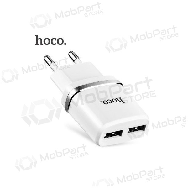 Ladegerät HOCO C12 Smart Dual USB (5V 2.4A) (Weiß)
