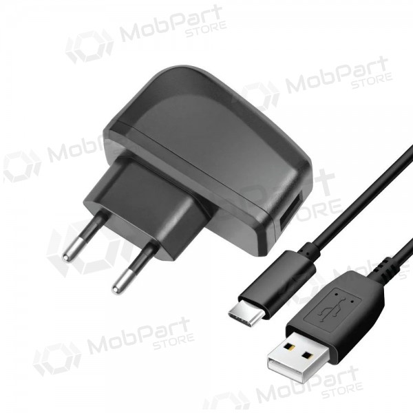 Telefonladegerät Blue Star TFK-TC-1095B 10 W USB-A mit USB-A zu USB-C Kabel schwarz