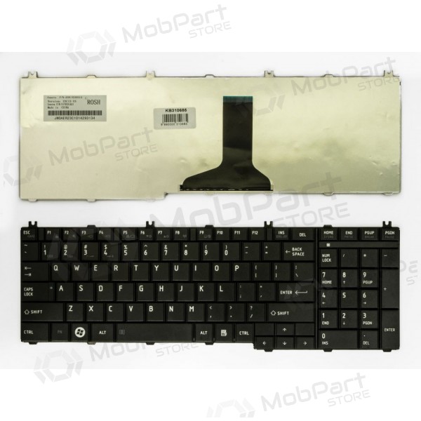 Toshiba Satellite C650, L650, L670 Tastatur (US) Toshiba Satellite C650, L650, L670 Tastatur (US)