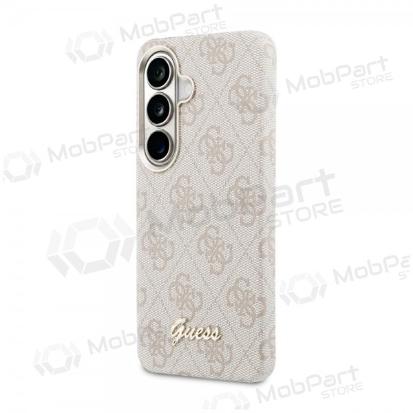 Samsung Galaxy S26 hülle - Guess PU 4G Script Metal Logo Magnetic (rosa)