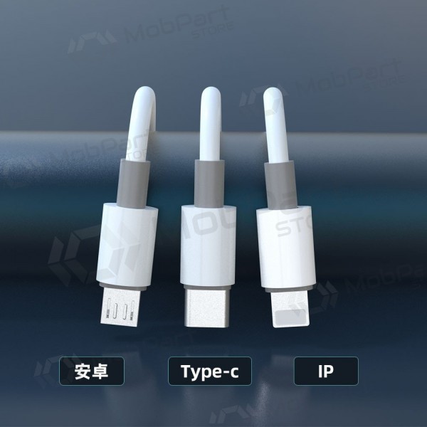 USB-Kabel Dudao L8s-3in1 USB-A zu USB-C / Micro USB / Lightning 1.2 m 100 W