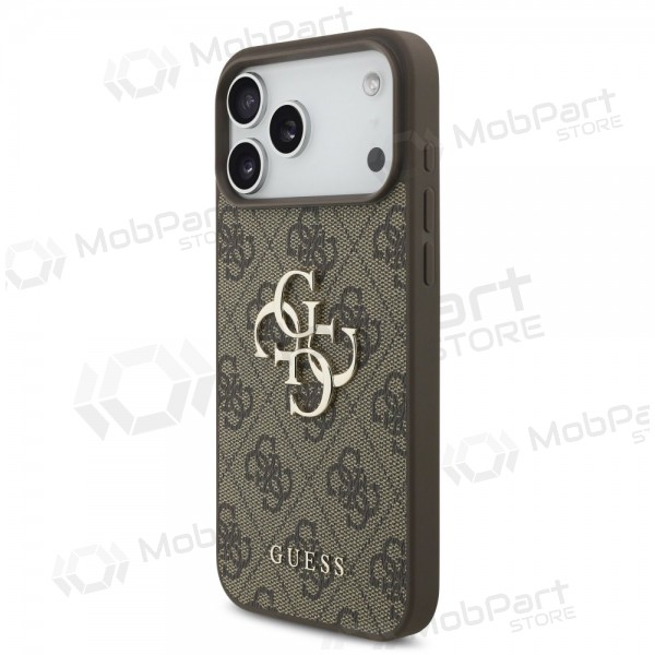 Apple iPhone 17 Pro Max hülle - Guess PU 4G Metal Logo (braun)