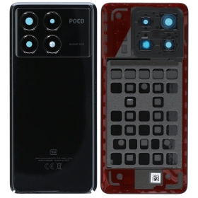 Xiaomi POCO X6 Pro 5G rückseitige Abdeckung (schwarz) (original)