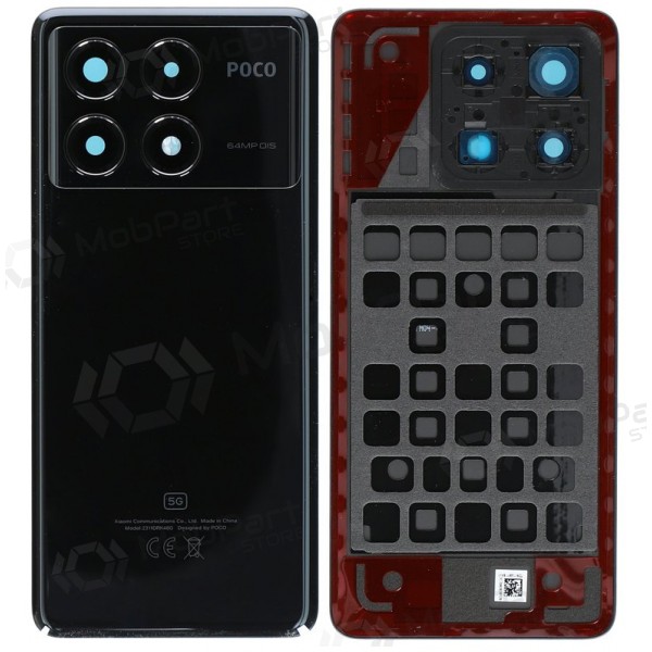 Xiaomi POCO X6 Pro 5G rückseitige Abdeckung (schwarz) (original)